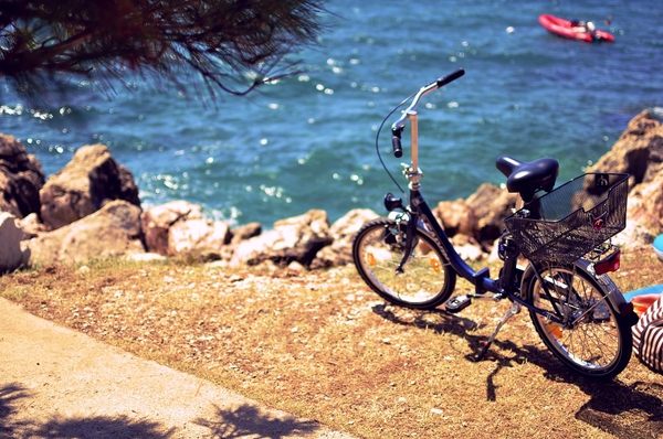Beach Vintage Bicycles Summer Croatia Wallpaper
