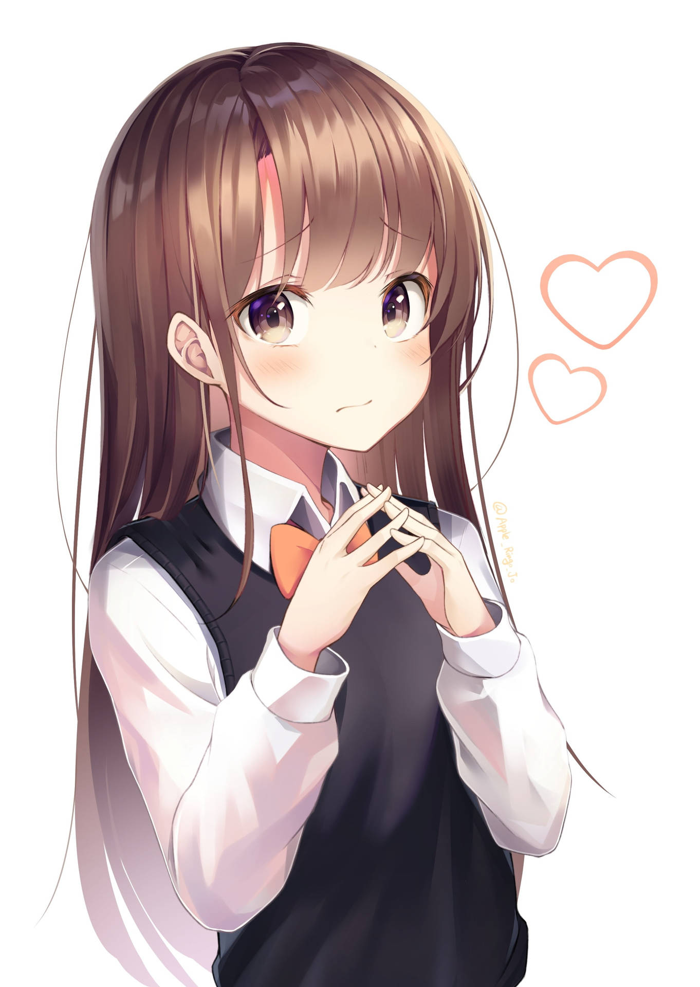 Cute Anime Girl iPhone Wallpaper