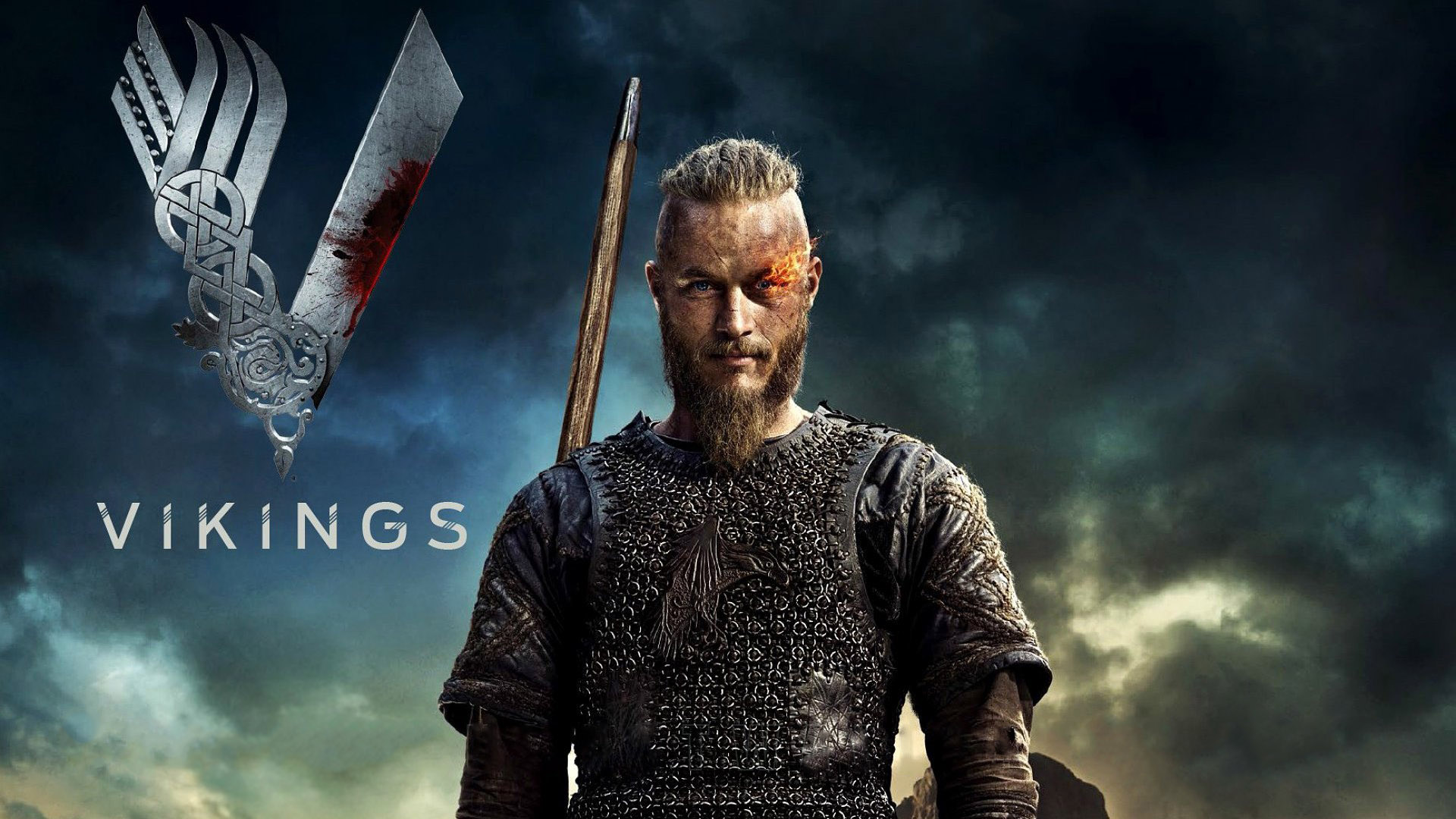 Travis Fimmel As Ragnar Lothbrok In Vikings Wallpaper