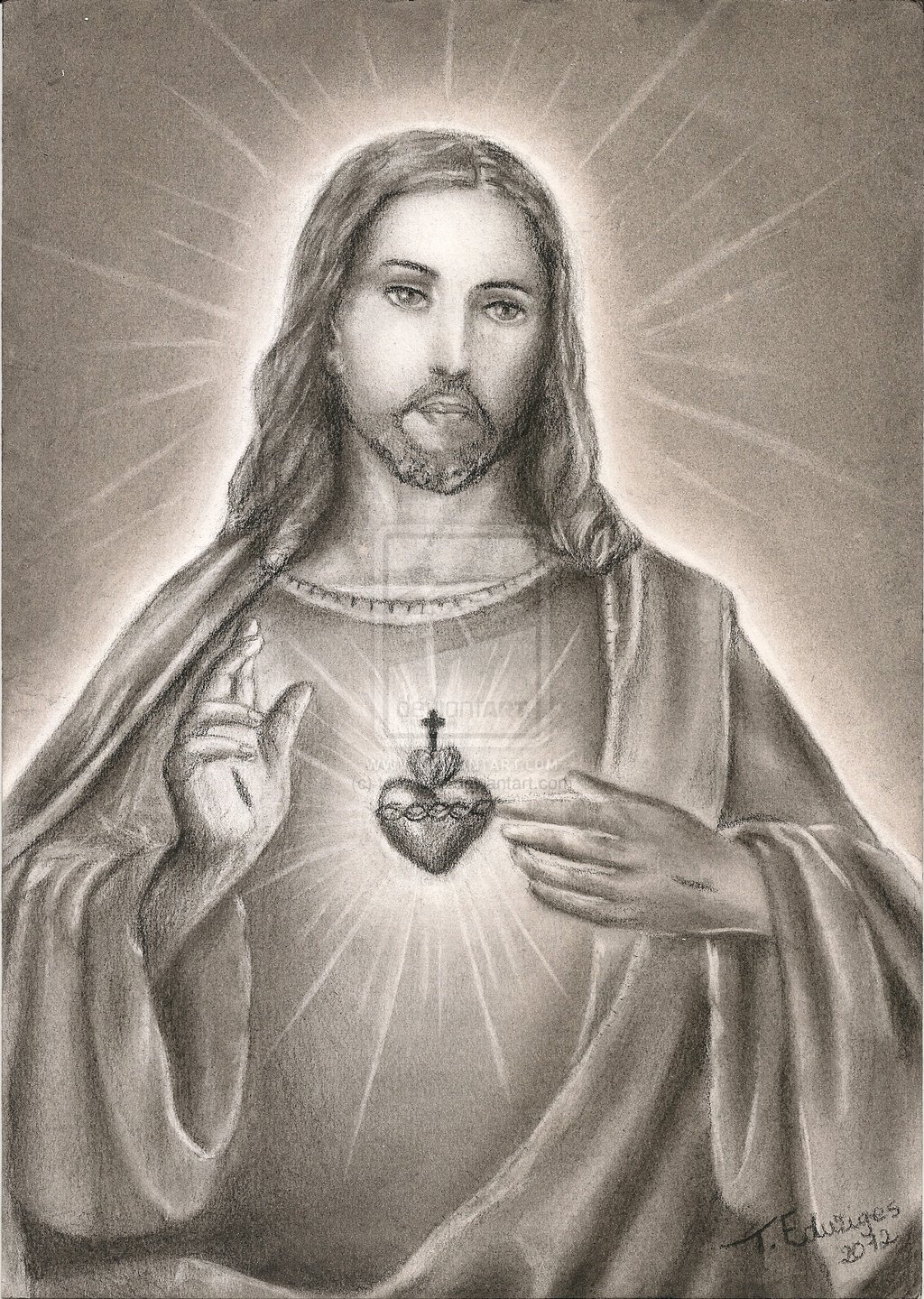 Sacred Heart Of Jesus Wallpaper Jesusby