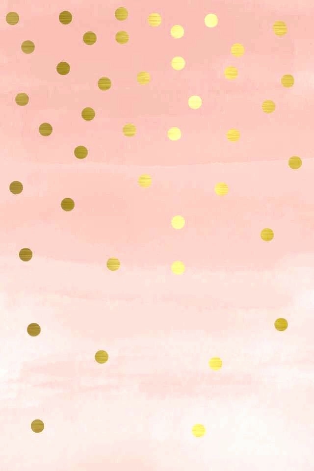 Pretty Pink And Gold Wallpaper For iPhone Light