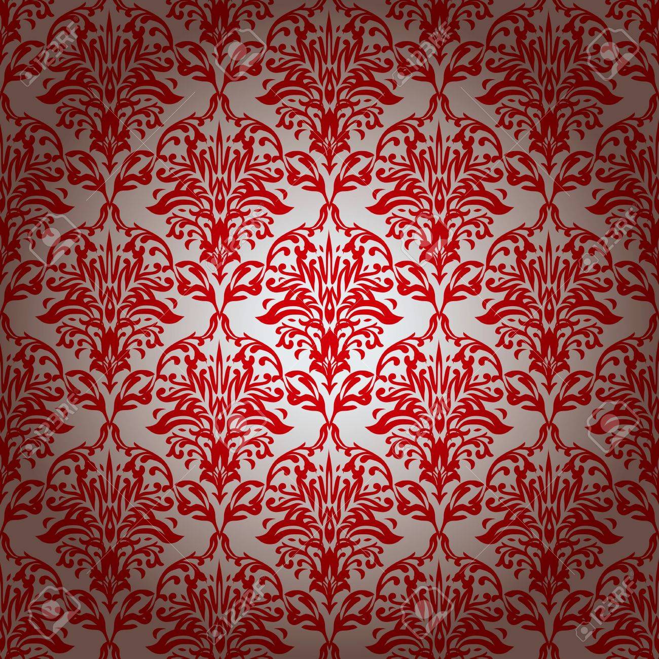 Red And Silver Repeating Wallpaper Design With Gradient Effect