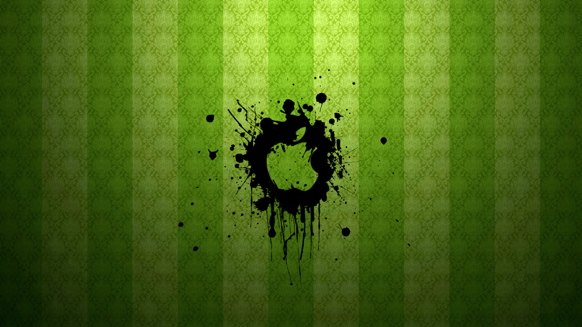 Apple Graffiti Theme Wallpaper Green Background Pictures And Image