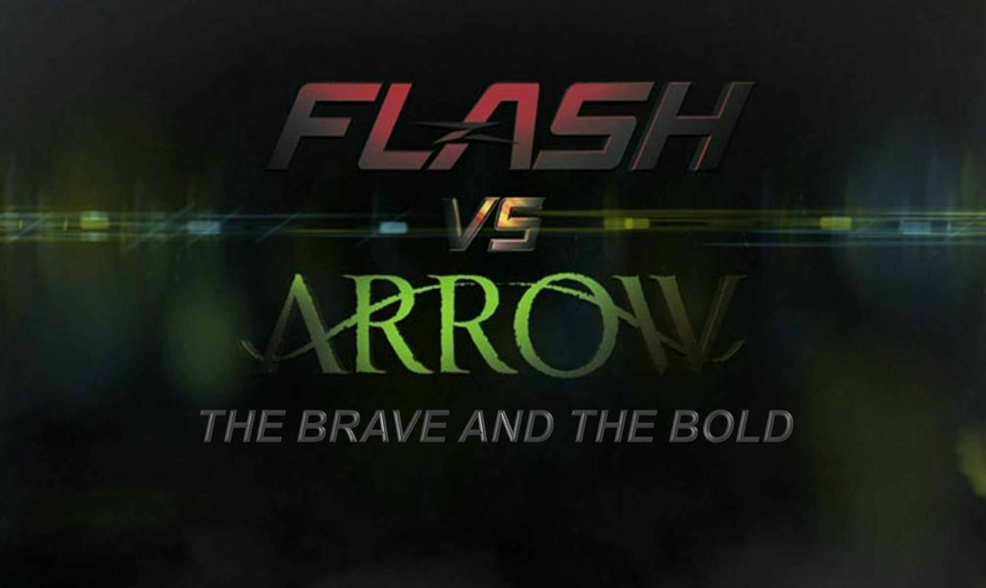 Flash Vs Arrow The Brave And Bold Fan Title Card Banner