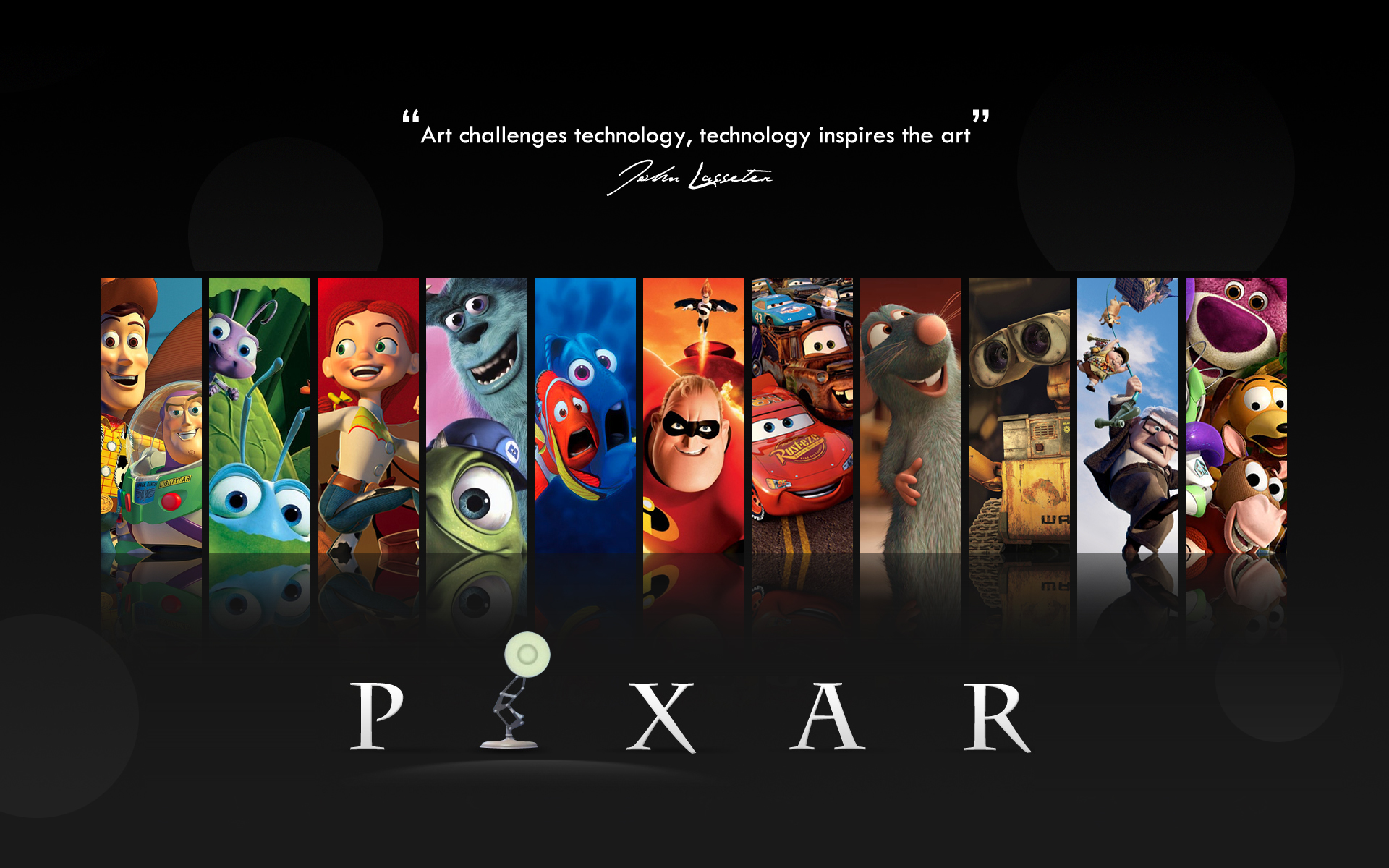 Pixar Wallpaper Updated for 2014  4K and 1080p by SacrificialS on  DeviantArt