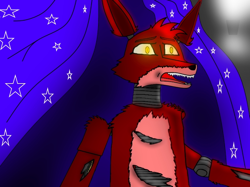 Foxy The Pirate Fox Shaded And Added Background By Lucasfan375