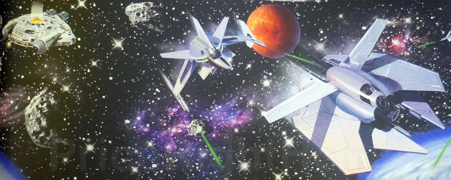 Tapeten Borte Weltraum 5m Star Wars Trek Raumschiff Wand Bord Re