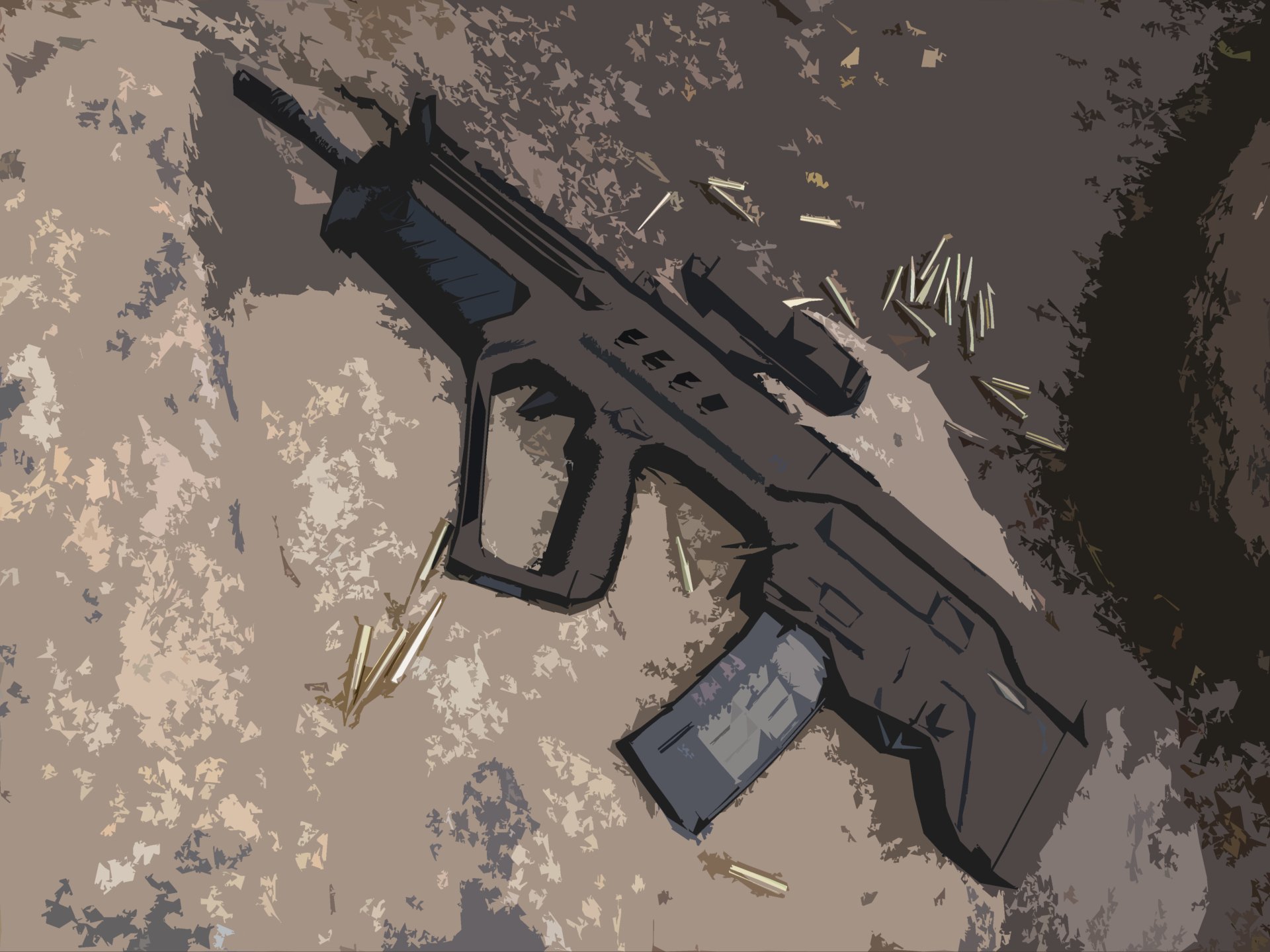 Iwi Tavor Cutout On The Rocks 4k Ultra HD Wallpaper