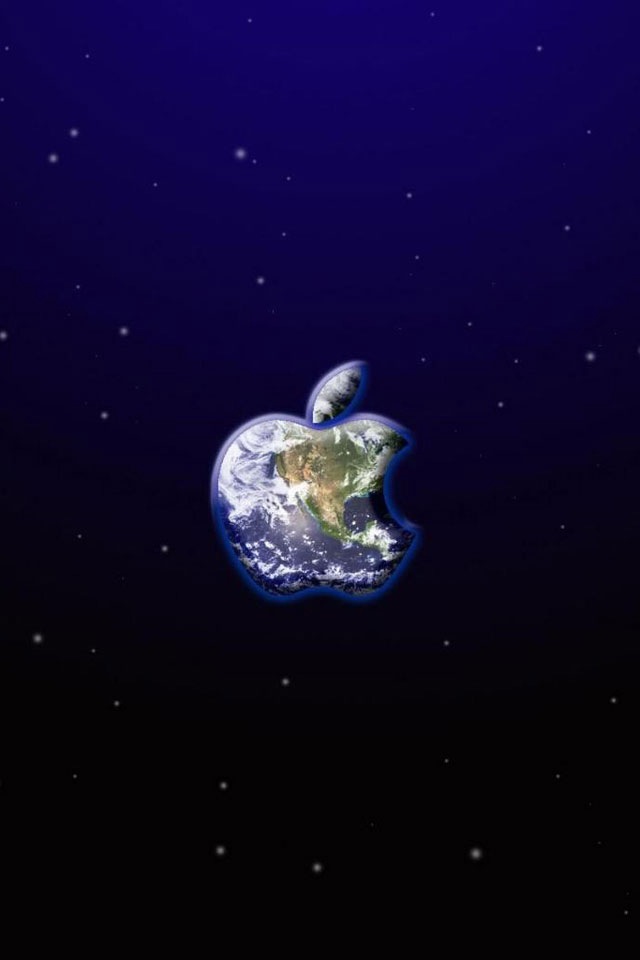 For iPhone Logos Wallpaper Apple Earth