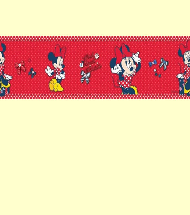  Rooms Mickey Minnie Mouse Minnie Mouse Wallpaper Border