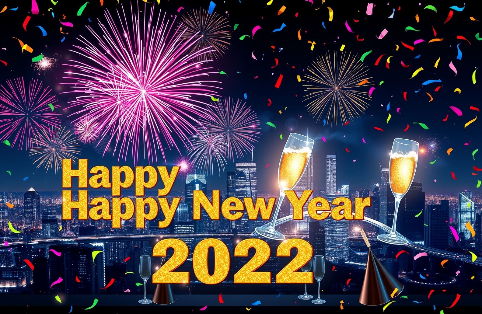 Happy New Year HD Wallpaper