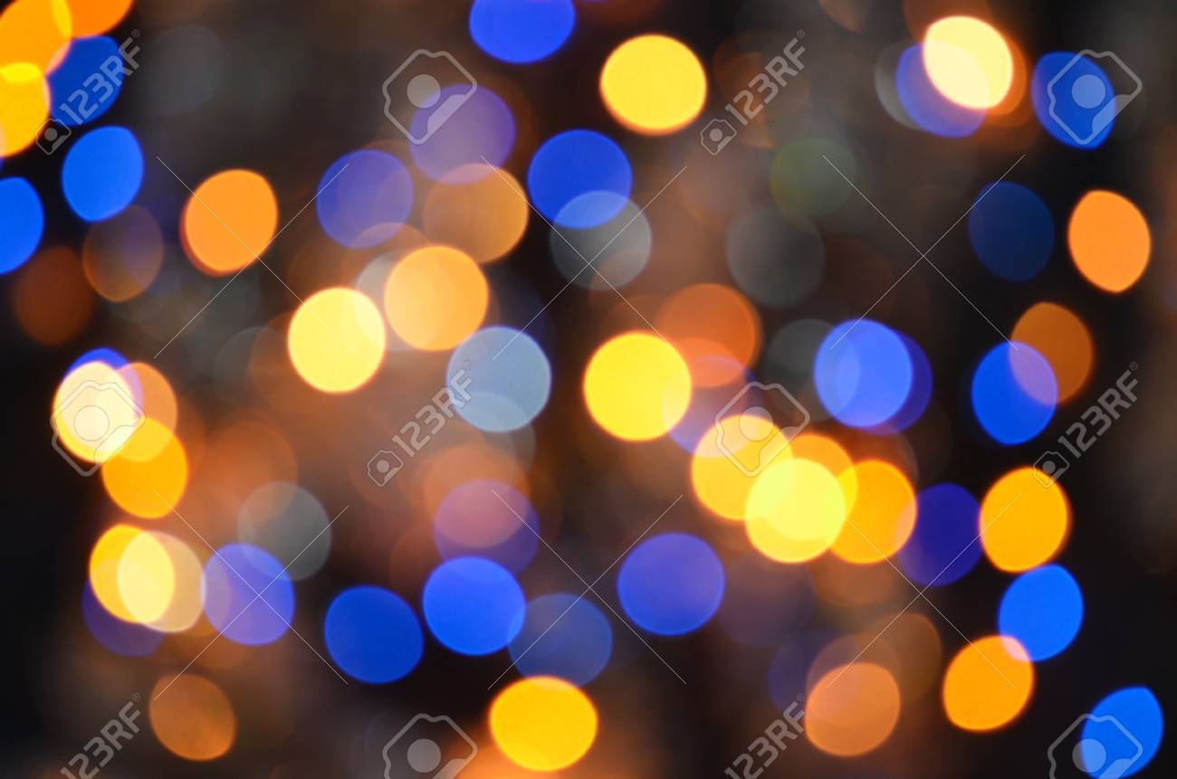 City Night Light Blur Bokeh Defocused Background Lights