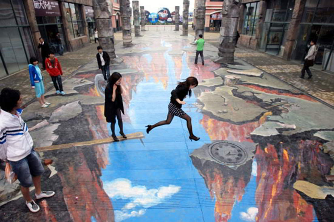 Street Art Amazing Optical Illusions Online Find A Brain Teasers