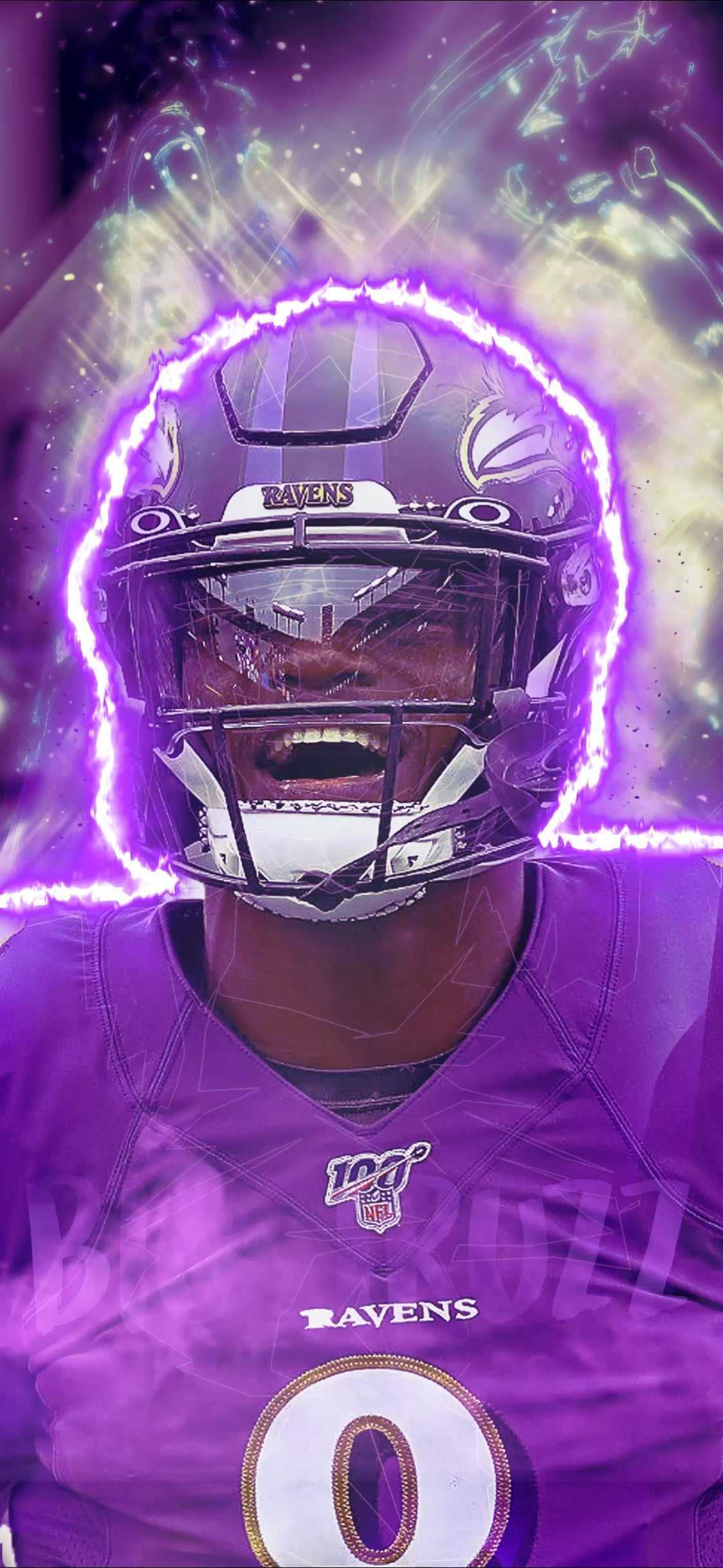 Baltimore Ravens player Justin Jackson in action