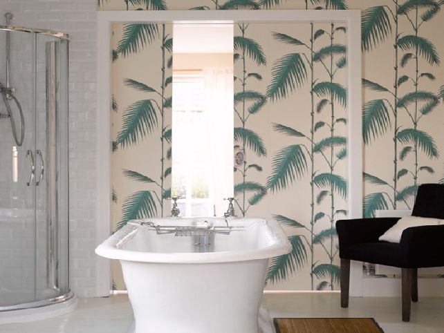 Bathroom wallpaper designs 642x482