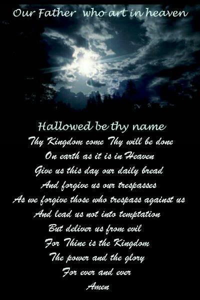 Lords Prayer Image   Lords Prayer Picture Graphic Photo