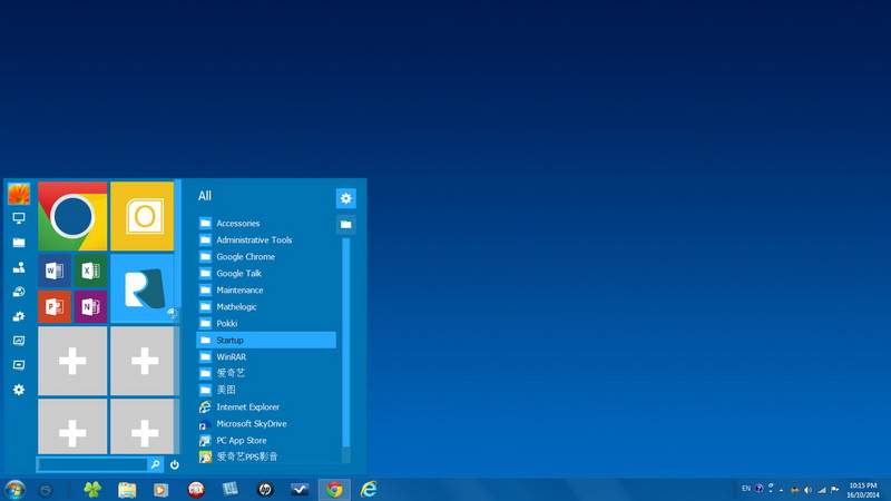 Wallpaper Cursors Metro Modern Ui Virtual Desktop Start Menu With