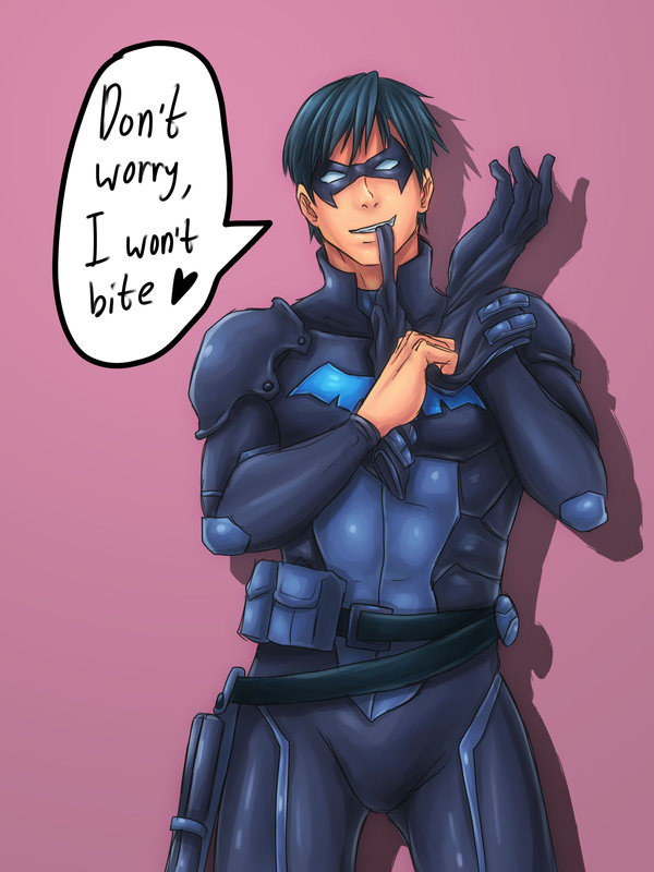 Wallpaper Nightwing Young Justice Smile