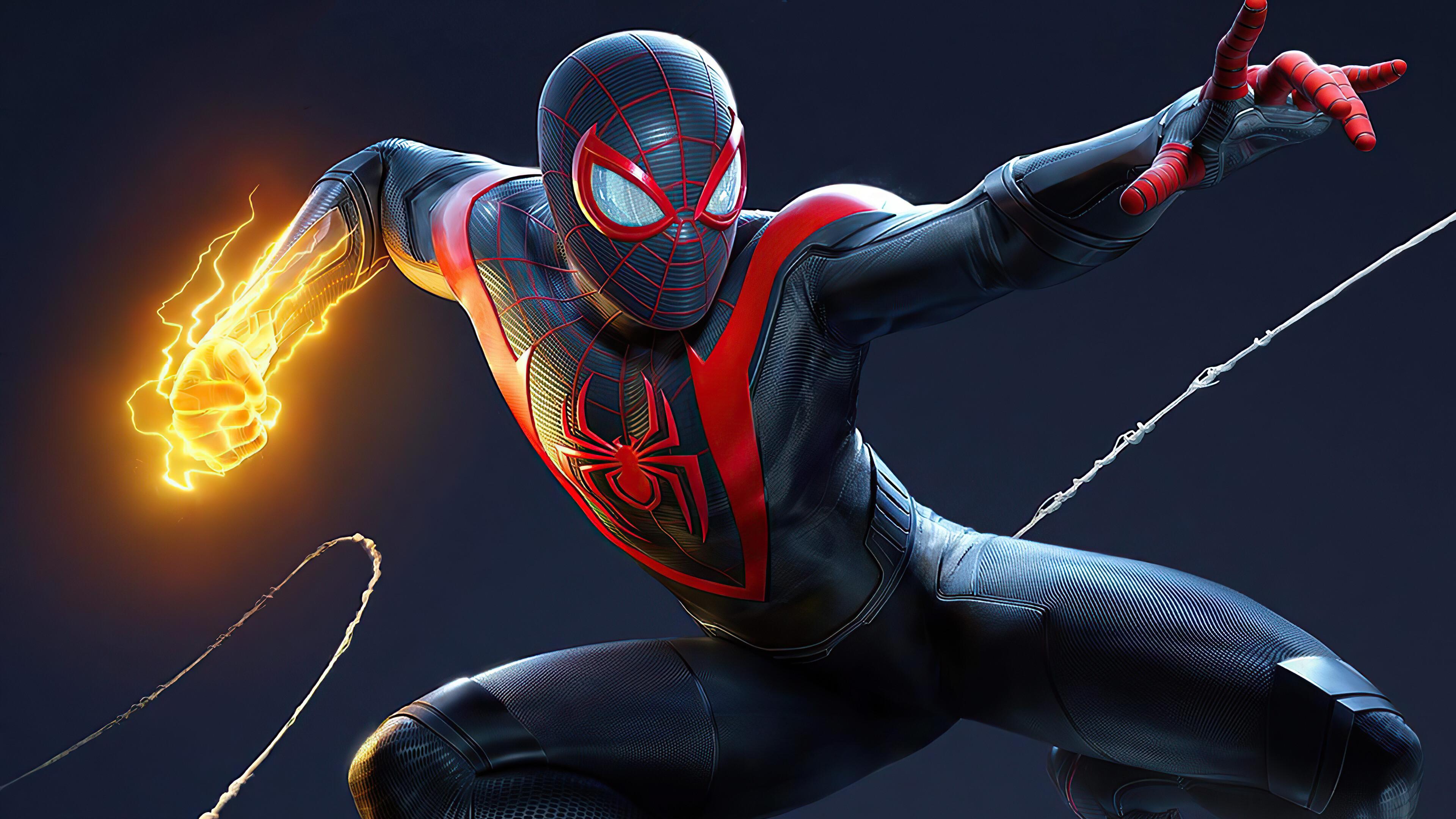 Marvels Spider Man Miles Morales PS5 4K Wallpaper