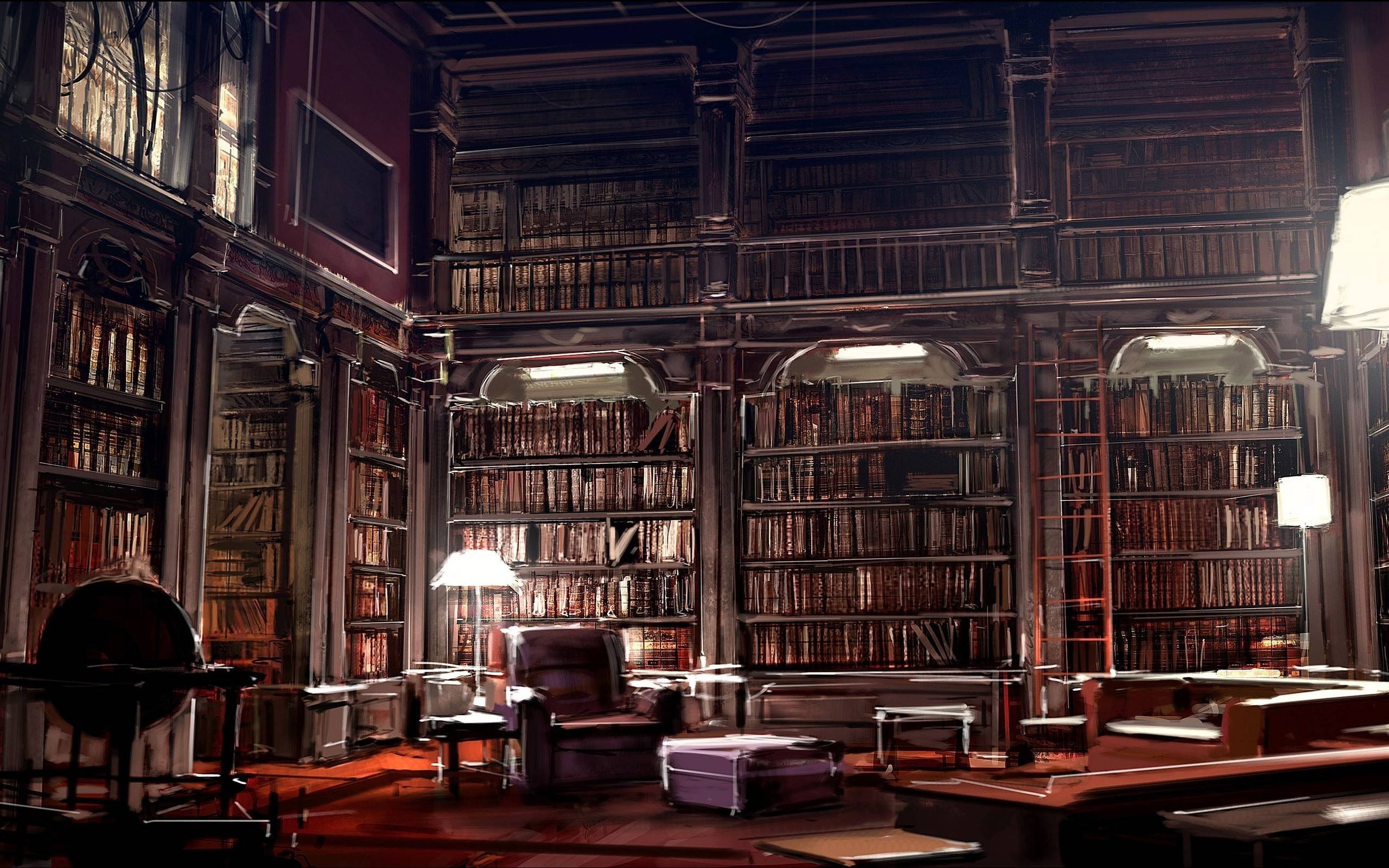 Library Wallpaper Top Background