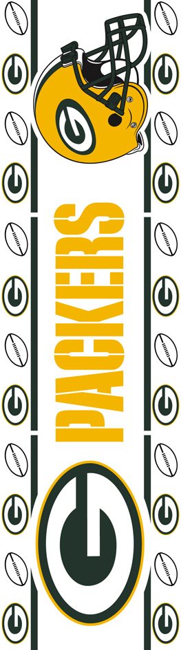 Green Bay Packers NFL Football Wall Border   Wall Sticker Outlet 263x945