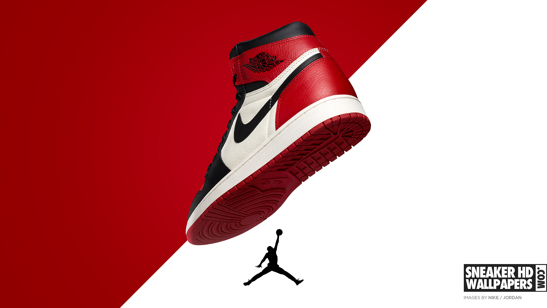 Jordan Retro Bred Toe Wallpaper HD
