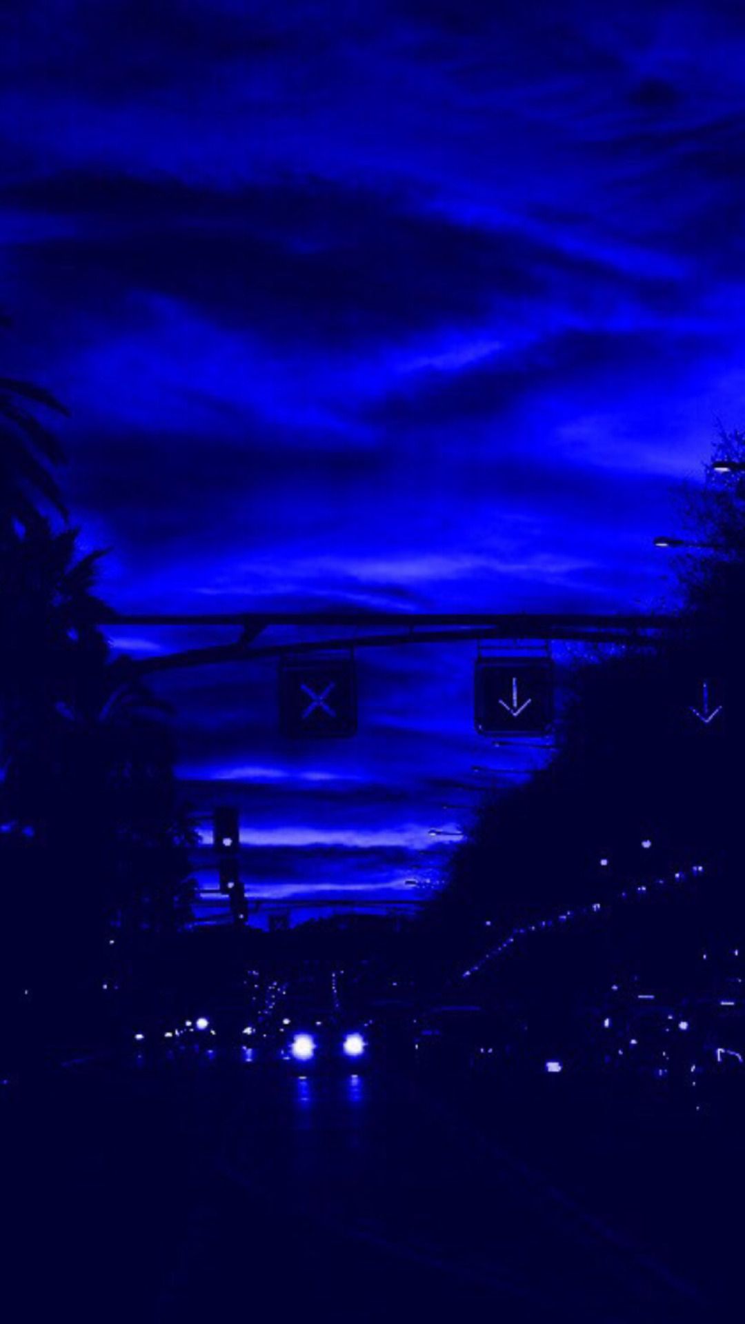 Aesthetic Wallpaper Blue Dark