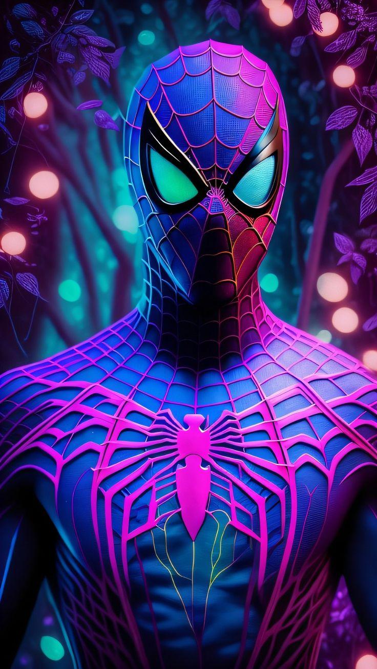 Spider Man Neon In Spiderman Art Marvel