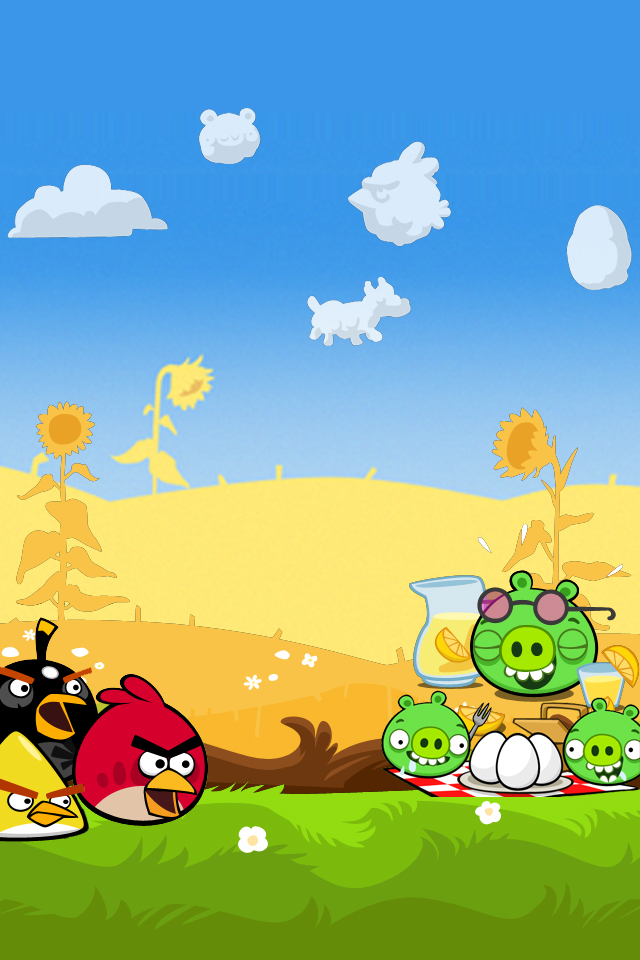 Angry Birds Seasons iPhone Background By Sal9