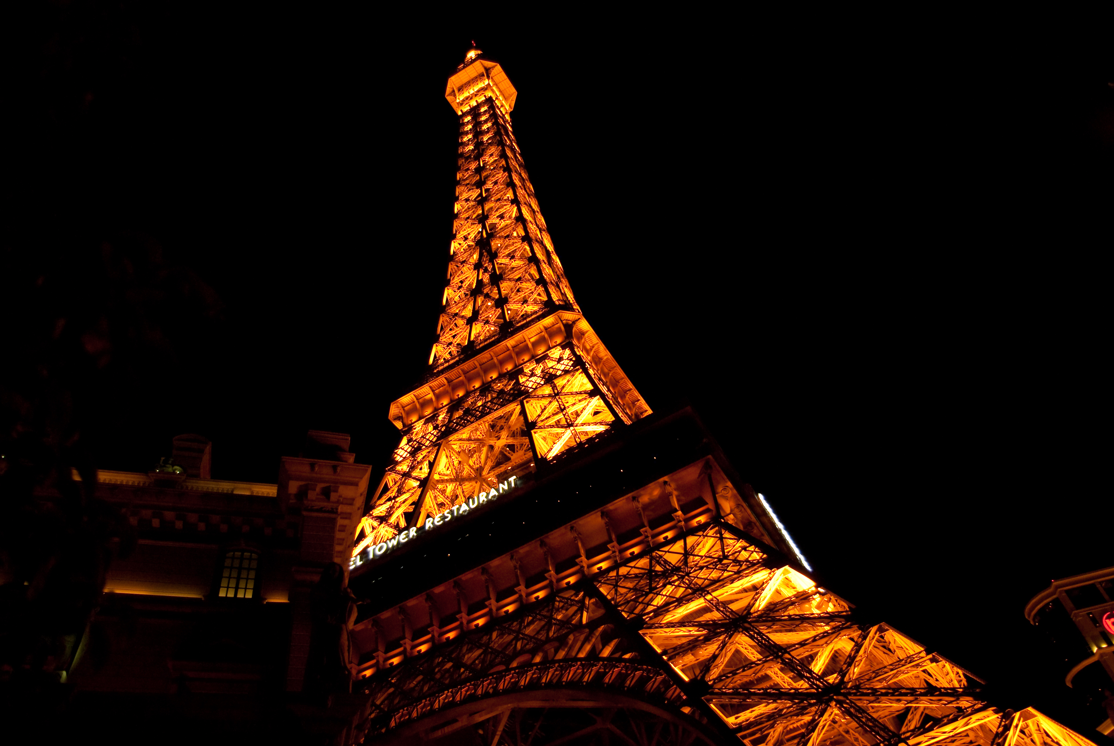 Eiffel Tower At Night Closeup Wallpaper And Image