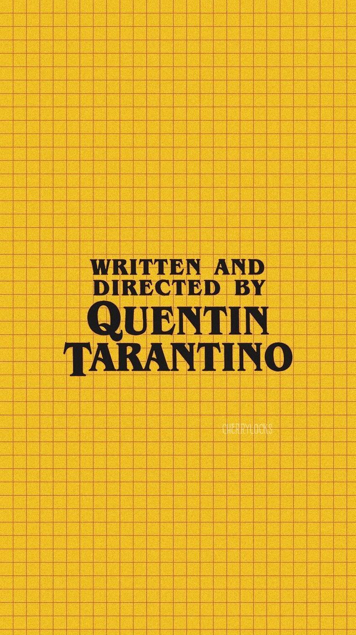 Lockscreen Quentin Tarantino Yellow Movie Wallpaper