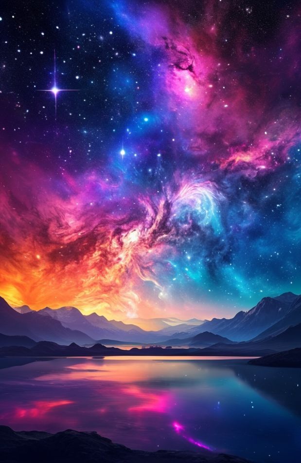 Dual Monitor Space Wallpaper