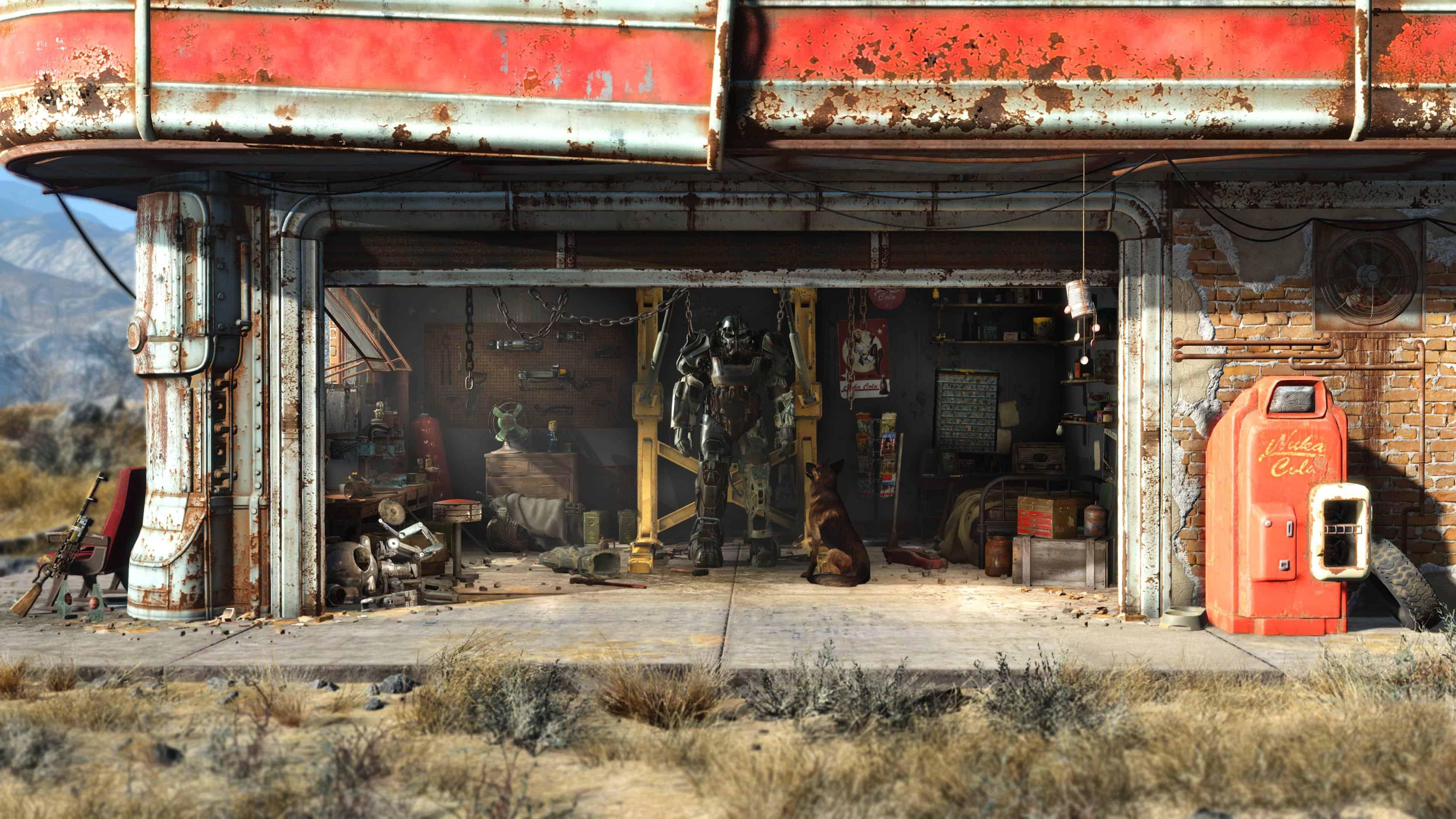 Fallout Red Rocket Garage UHD 4k Wallpaper