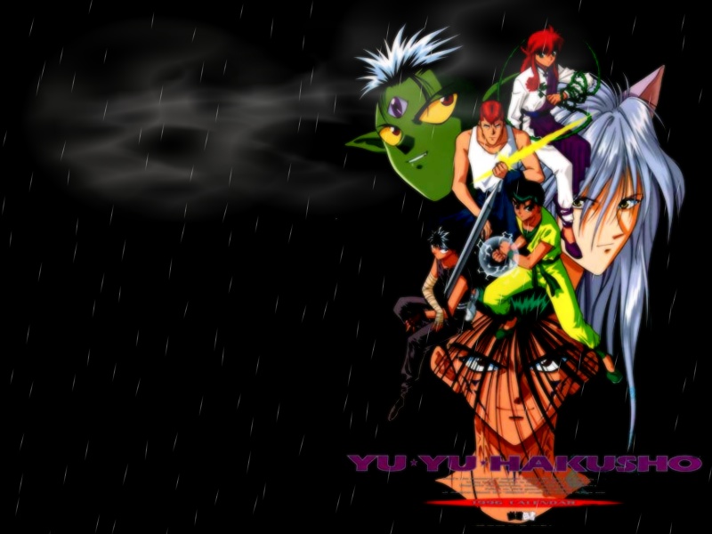 wallpaper02   the YYH gang in their youkai forms too ^