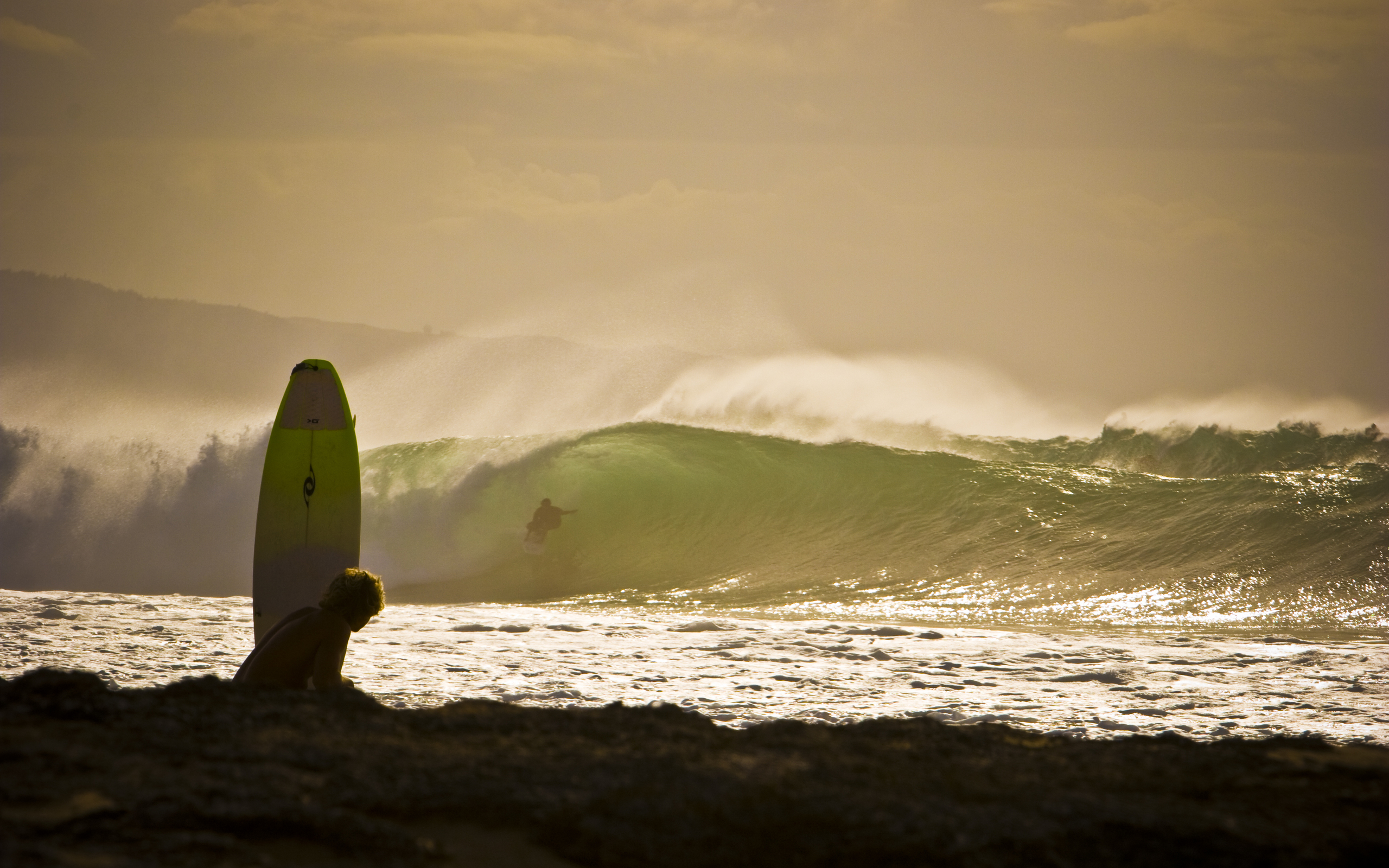 Surfing Wallpaper Waves Beach Board Ocean Spray
