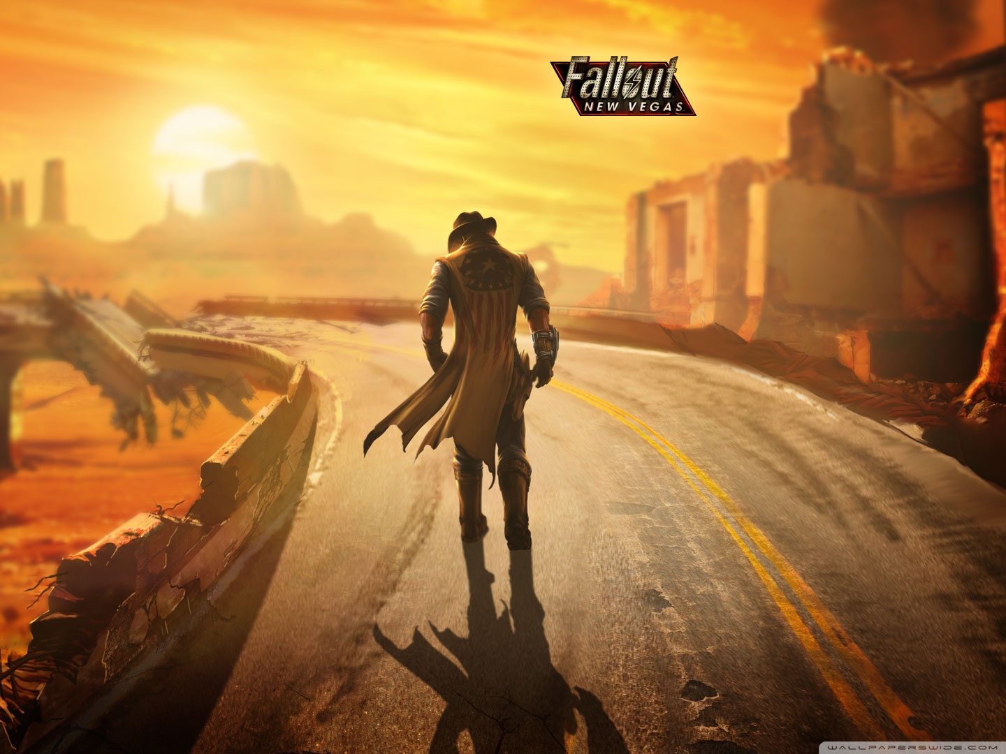 Fallout New Vegas Lonesome Road 4k HD Desktop Wallpaper For