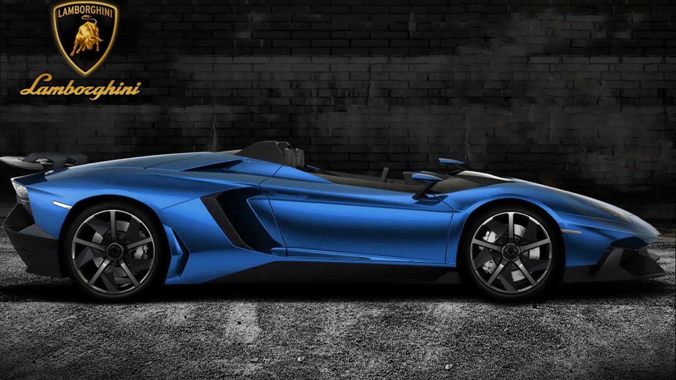 Fondo Escritorio Lamborghini Aventador J Blue