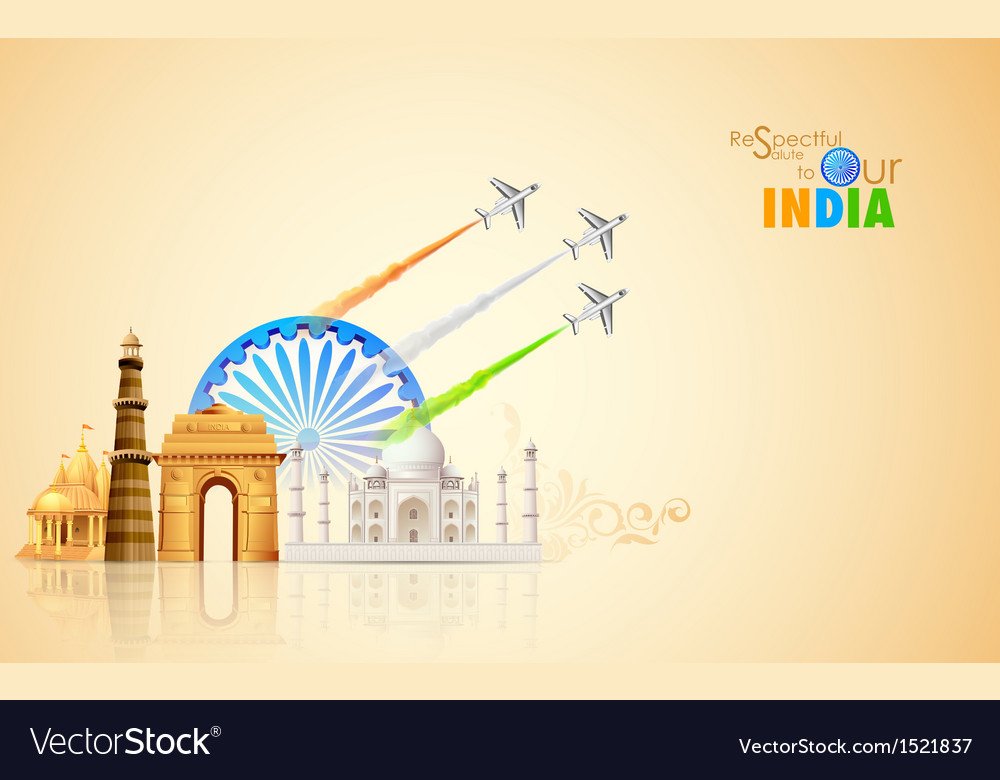 India Background Royalty Vector Image Vectorstock