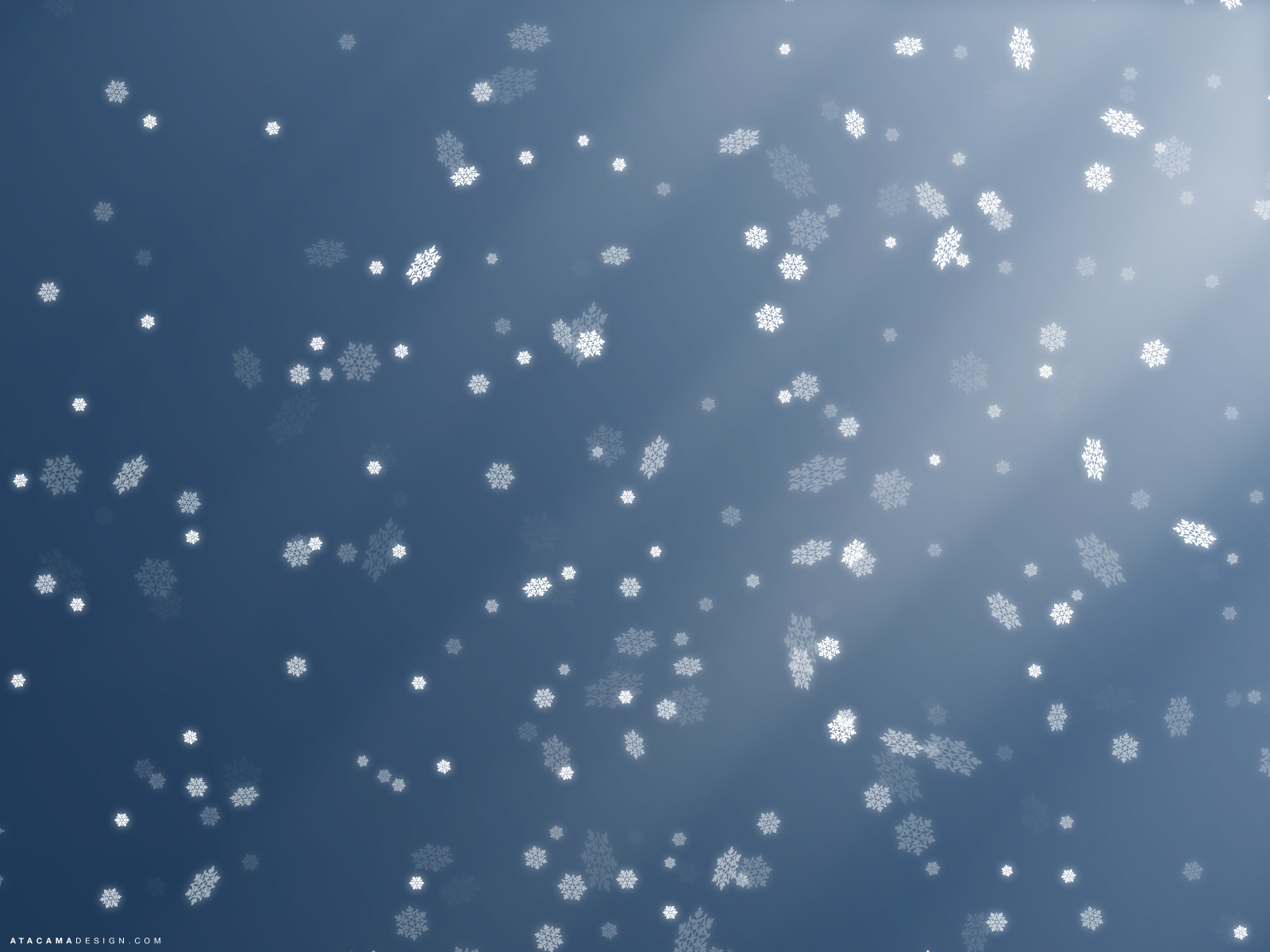 Christmas Snow Fall Drops Digital 3d Desktop Wallpaper Screensaver