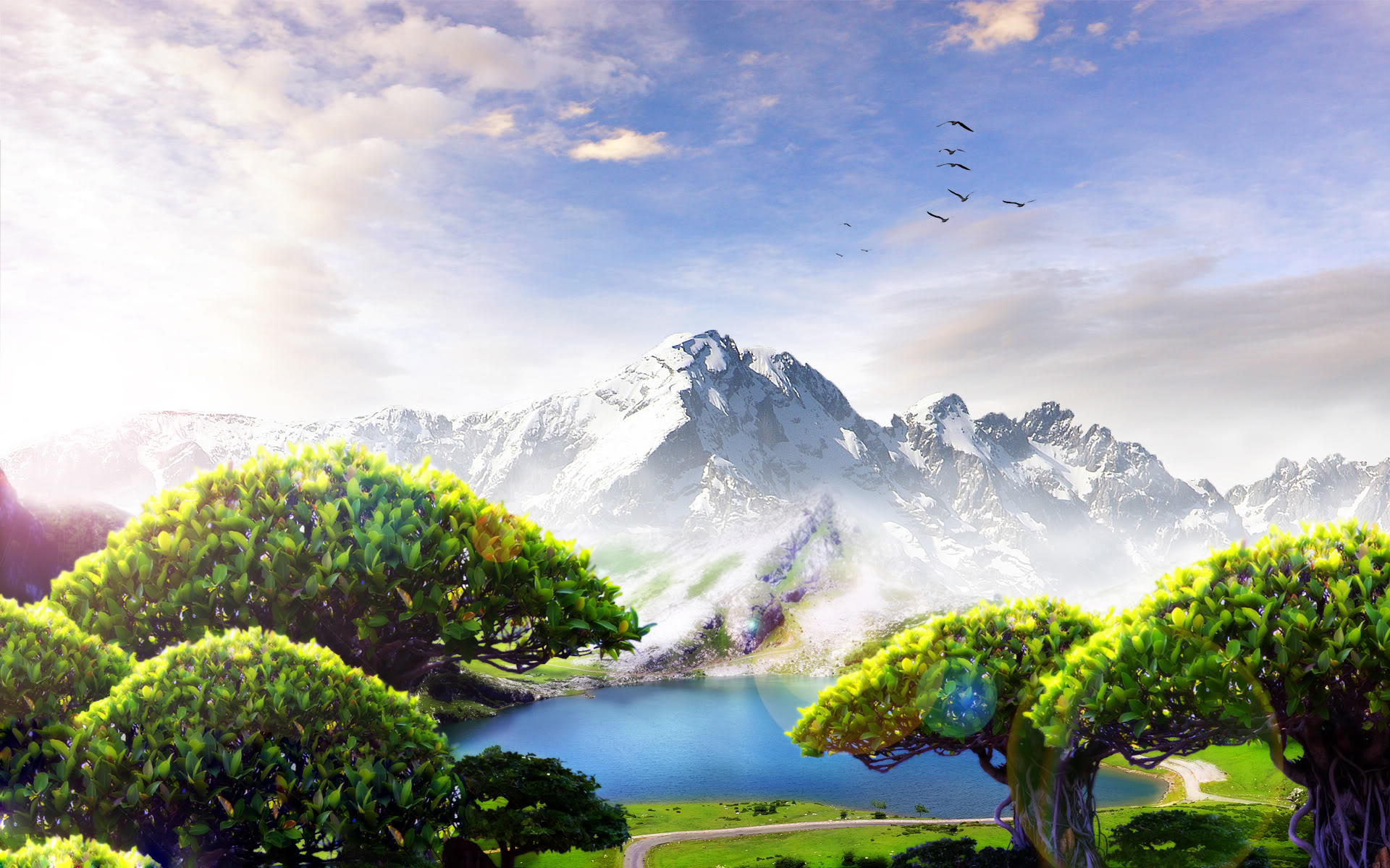 Spring Mountains Desktop Wallpaper