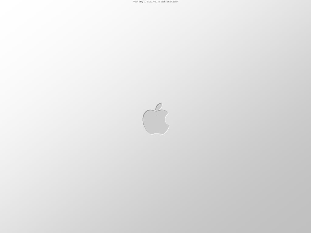 White Cream Apple Mac Wallpaper