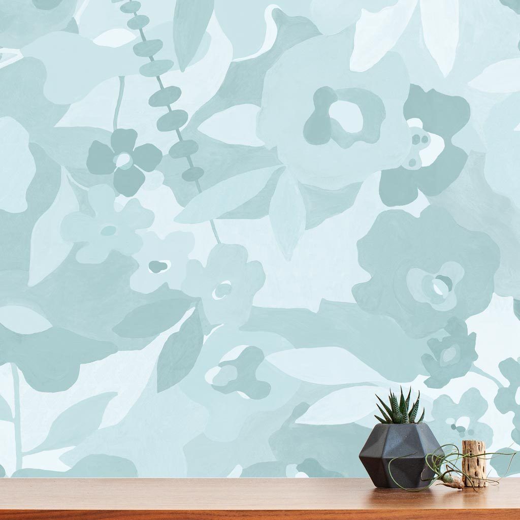 Moonflower Pool In Habita Wallpaper Painting Patterns