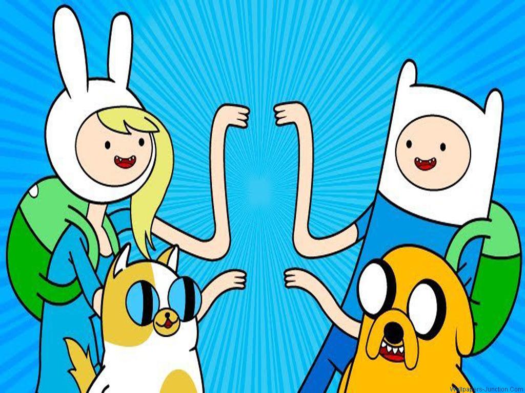Time Adventure With Finn And Jake Wallpaper