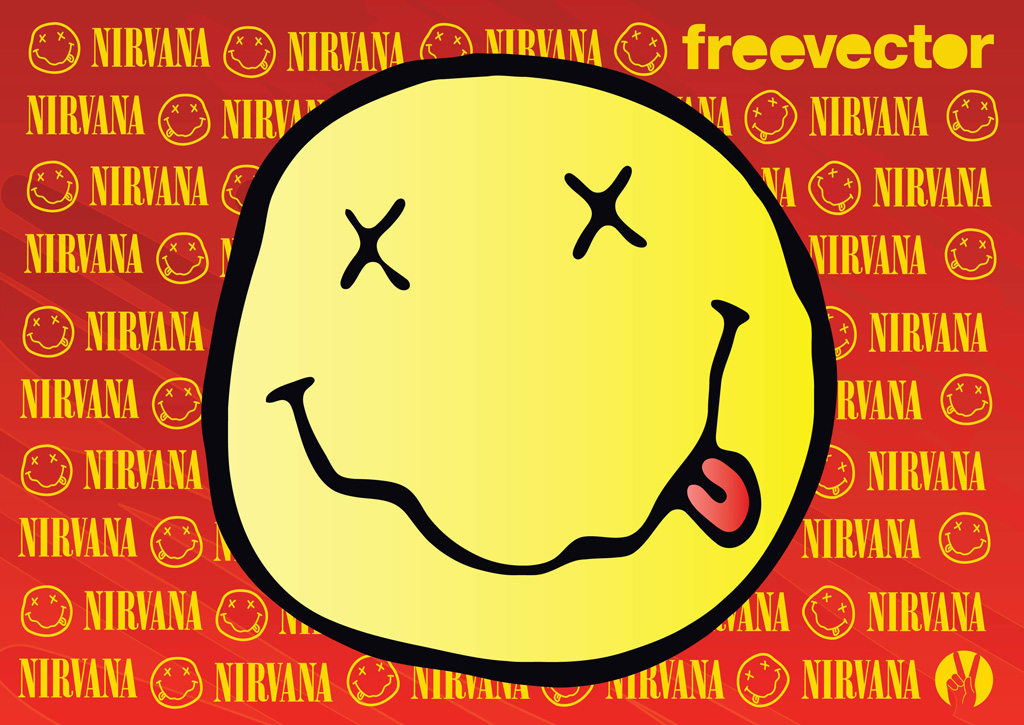 Nirvana Smiley Face Wallpaper Vector