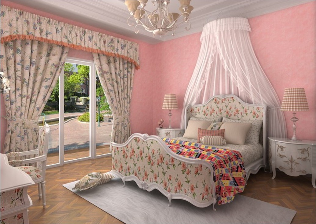 Wallpaper For Girls Bedroom Romantic Pink
