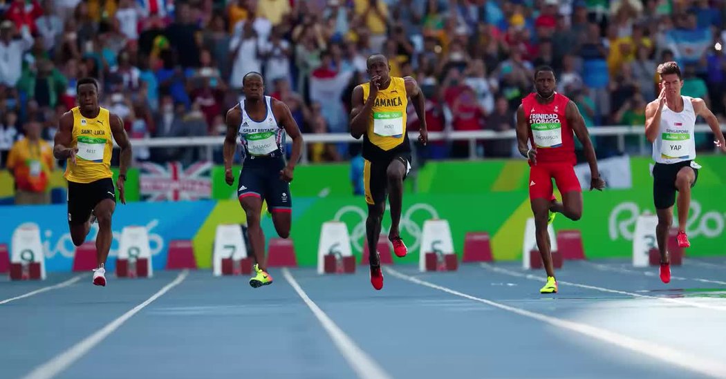 Something Strange In Usain Bolt S Stride The New York Times