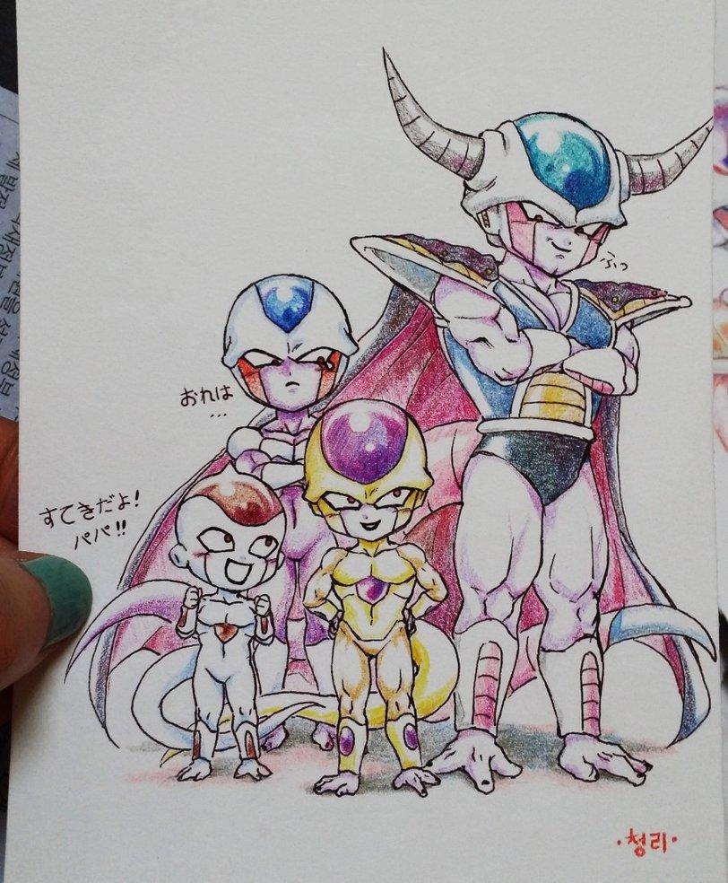 Colored Pencil Frieza S Family By Love