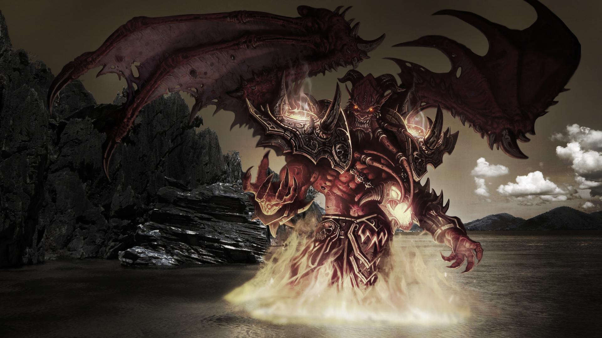 Legion World Of Warcraft Burning Demon Kil Jaeden HD Wallpaper Games