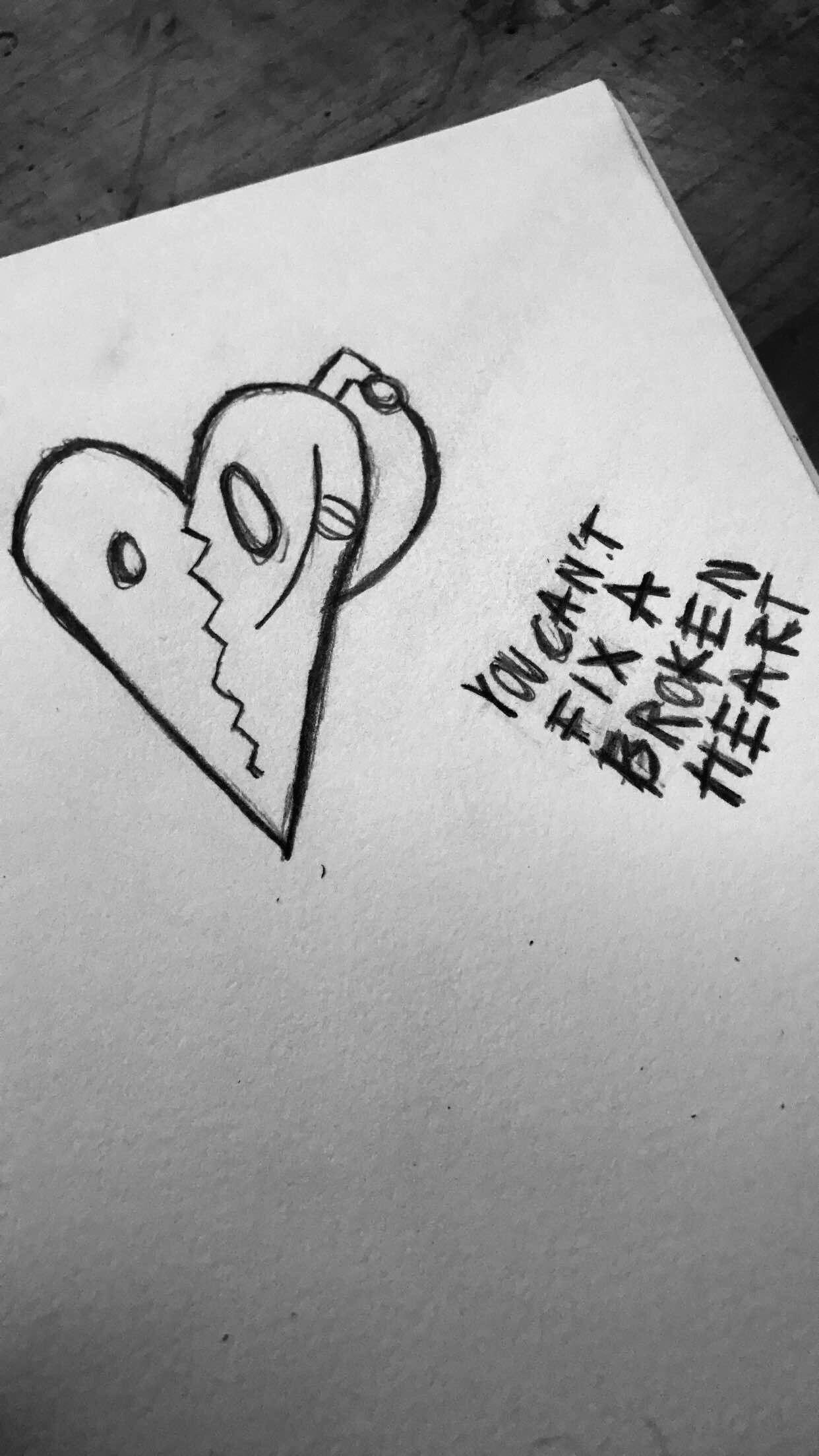 Xxxtentacion Broken Heart Tattoo Wallpaper On