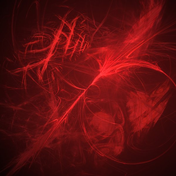 Red Flame Fractal Background by Kethaera on